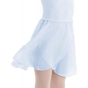 Dancer Dancewear - Balletrokje Symfonia in blauw - Wikkelrokje voor ballet - Meisje en kind - Dansrokje - Maat 116/128 (maat 8/10)