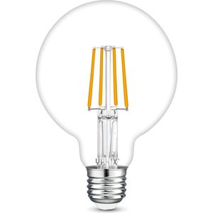 Yphix E27 LED filament lamp Atlas G95 8W 2700K dimbaar - Energieklasse: F -