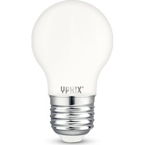 Yphix E27 LED filament kogellamp Atlas G45 melkwit 4,5W 2700K dimbaar - G45