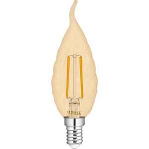 Yphix E14 LED filament kaarslamp Polaris BA35 amber 2,5W 2200K -