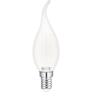 Yphix E14 LED filament kaarslamp Atlas BA35 melkwit 3W 2700K dimbaar -