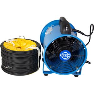 TETRA Ventilatie Set - TEF 221 Bouwventilator + Ventilatieslang ⌀200MM x 5M