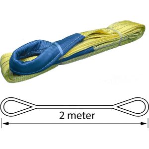TETRA Hijsband - Werklast 3 Ton - Lengte 2 Meter - Hijsbanden - Heffen - Hijsen