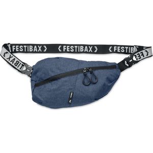 Festibax® Classic XL - Heuptas/Fanny pack/Sling bag - Festivaltas - Unisex - Blauw