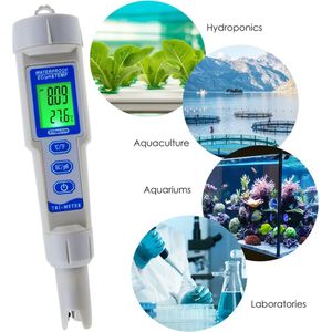 PH meter - PH tester - Watermeter - Water testen - TRI meter - 3-in-1 - PH/EC - Thermometer