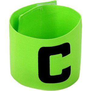 CHPN - Aanvoerdersband - Captainsband - Voor Voetbal - Hockeyaanvoerders - Senior - C-Captain - Teamcaptain - Universeel - Groen - Verstelbaar