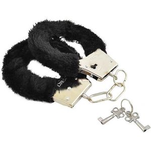 CHPN - Handboeien - Pluche handboeien - Handboeienset - Zwart - Met slot (2 sleutels) - Erotiek - Sexspeeltjes - BDSM - Cadeau