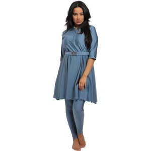 Semi Burkini Lina Ocean Blauw van MYKINY BRAND maat M | maat 38