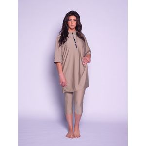 MYKINY - YASMINE - Zwemset - Taupe - Semi Burkini - Badpak