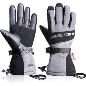SHOP YOLO-handschoenen heren-Waterdichte ski- en sneeuw handschoenen-warme Thinsulate winter- handschoenen voor touchscreen voor dames