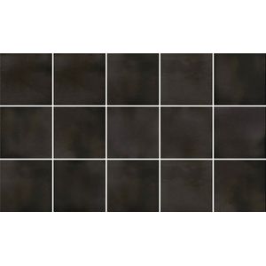 Ulticool - Decoratie Sticker Tegels - Zwart Grijs Betonlook - 15x15 cm - 15 stuks