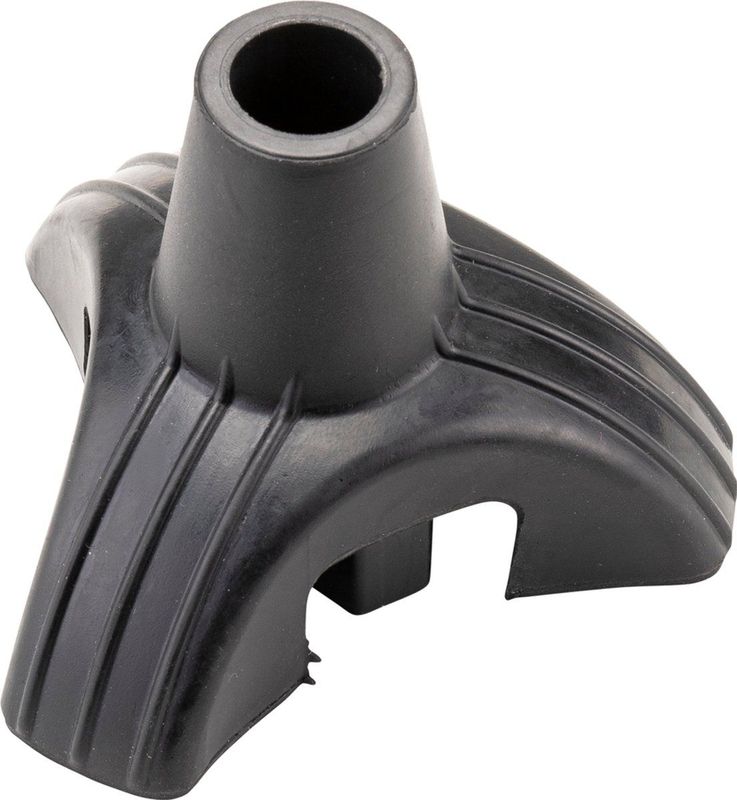 Rubberen dop met 3 pootjes voor wandelstok 18 mm en 19 mm - Meer grip- Zwart - Stokdop - Wandelstok blijft zo overeind staan - MultiMotion