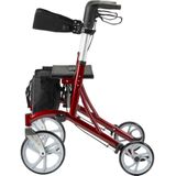 Multimotion Cruiser Lichtgewicht Design Rollator - Rood - Grote Wielen