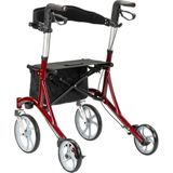 Multimotion Cruiser Lichtgewicht Design Rollator - Rood - Grote Wielen