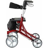 Multimotion Cruiser Lichtgewicht Design Rollator - Rood - Grote Wielen