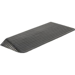 Rubberen drempelhulp 6,4 cm - 64 mm - Antislip - Oprijplaat Drempelhelling Drempelplaat Oprijhelling - 110 cm breed