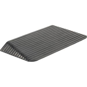 Rubberen drempelhulp 7,6 cm - 76 mm - Antislip - Oprijplaat Drempelhelling Drempelplaat Oprijhelling - 90 cm breed
