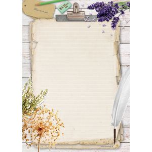 Briefpapier - 24 vellen A4 formaat - Garden - Meer Leuks - Postpapier - Kopieerpapier