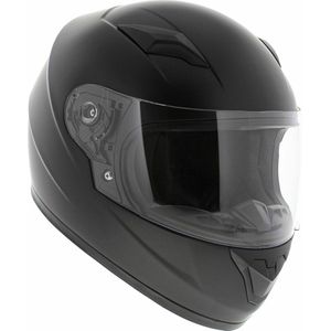 Vito Bambino kinder integraal helm mat zwart - Maat 49-50 cm - Motorhelm Scooterhelm