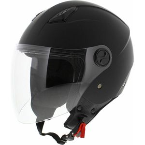 Vito Bravo jet helm mat zwart S - Scooterhelm / snorfietshelm