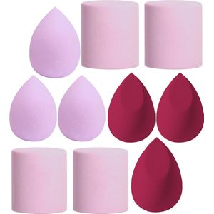 Marshmallow Beauty Blender Set - Make Up Spons - Foundation Applicator - Poederspons - 10 Stuks
