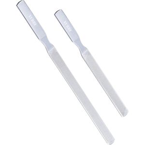 YUBBI 2 Stuks Professionele Nagelvijlen - Nagelvijl - Nail File - Diamand Grit - Zilver