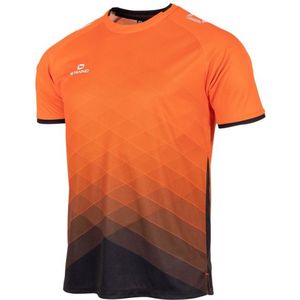 Altius Shirt Oranje-Zwart - Sportshirt van 100% Gerecycled Polyester