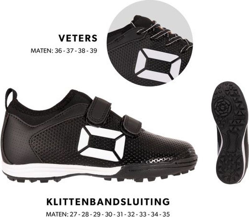 Stanno - Vulture JR - Kindervoetbalschoenen - Zwart - Kunststof