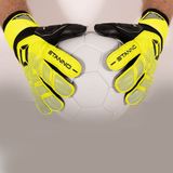 Hardground goalkeeper Gloves V-Geel/Zwart-8,5