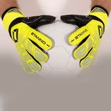Hardground goalkeeper Gloves V-Geel/Zwart-10,5