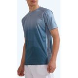 Reece - Shift - T-Shirt - Blauw - Regular Fit, Ronde Hals, Ademend, Bedrukt Borstlogo