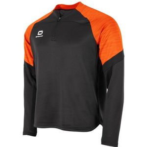 Stanno - Bolt Trainingstrui - Zwart Oranje - 1/4-Zip