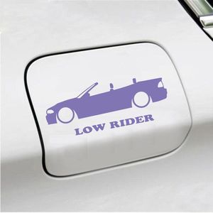 Bumpersticker - Low Rider - 7 X 18 - Paars