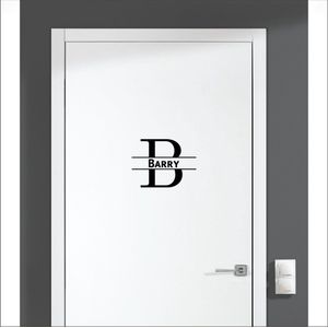 Deursticker Met Naam -  Barry - Zwart