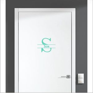 Deursticker Met Naam -  Sem - Mint
