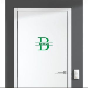 Deursticker Met Naam -  Berend - Groen