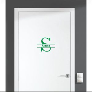 Deursticker Met Naam -  Senna - Groen