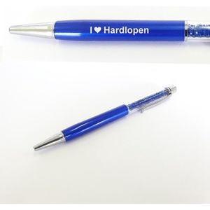 Pen Met Diamantjes En Gravering - I Love Hardlopen