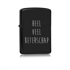 Aansteker Zwart - Heel Veel Beterschap