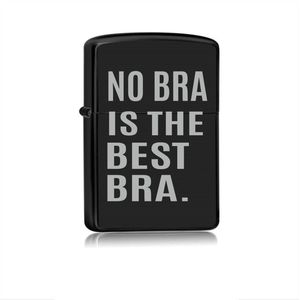 Aansteker Zwart - No Bra is The Best Bra