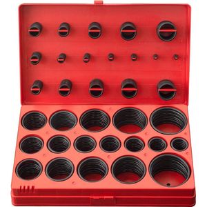 CCLIFE - Afdichtringen - 419 Delig - NBR Ø3-50 mm - O Ringen - Afdichtingsset - Rubberen Afdichting - Assortiment Afdichtring - Doorvoertules - Spijkers Schroeven en Bevestigingsmiddelen