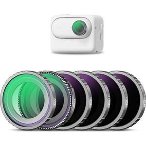 Neewer® - ND-filter Set Compatibel met Insta360 GO 2 GO 3, Set van 6 (UV/CPL/ND8/ND16/ND32/ND64) - Action Camera Accessoires, Polariserend Filter, Grijs Filter, Multi Nano Gecoat HD Optisch Glas