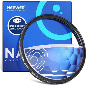 Neewer® - 77mm Crescent Caleidoscope Prism Lens Filter, K9 Optical Crystal Glass Photography Prism Effect Filter with Multi Refraction and Variable Number of Subjects