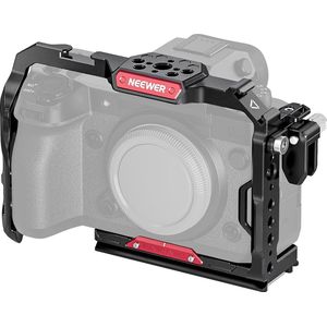 447 Neewer® Camera Cage X-H2/X-H2S - Aluminiumlegering Camera Platform met HDMI Kabelclip/NATO-rails/Base Kark Type QR - Compatibel met FUJIFILM X-H2/X-H2S, CA002