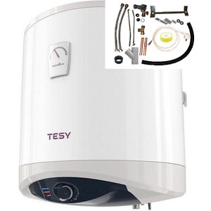 Modeco antikalk energiezuinige boiler met installatie set voor verticale boilers 50 liter van Tesy