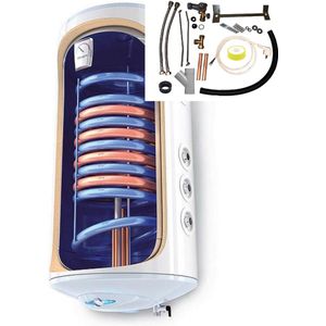 Elektrische boiler met 2 warmtewisselaars inclusief montage set voor verticale boilers 150 L, Tesy Bi-Light