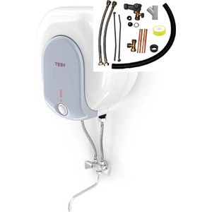 Tesy 10 liter keukenboiler met kraan met installatieset