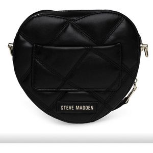 Steve Madden Dames Bheart Shoulderbag Black/Gold ZWART One Size