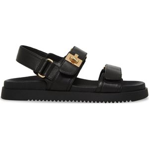 Steve Madden - SM11002535 - Sandalen - Zwart - Synthetisch - Plat
