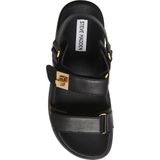 Steve Madden - SM11002535 - Sandalen - Zwart - Synthetisch - Plat